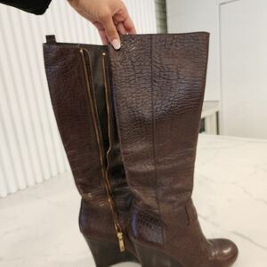 GB Dark Brown Over the Knee Boots